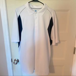 PGA Tour XXL White and Black Polo
